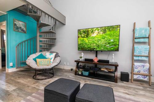 TV a/nebo společenská místnost v ubytování Koa Resort 4I