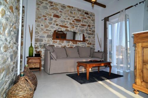 Ruang duduk di George Farmhouse