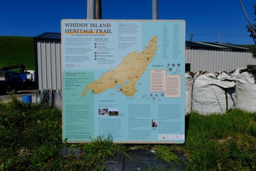 a large map of the whirlipop island heritage trail at Whiddy School House Accommodation in Ladyʼs Odell