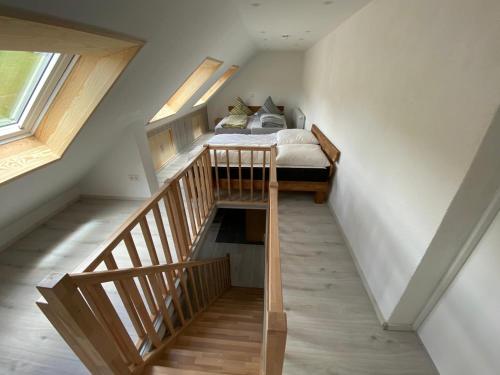Ένα ή περισσότερα κρεβάτια σε δωμάτιο στο Haus am Sonnenberg,Todtnauberg, Ferienwohnung 305, direkt am Skilift-Skipiste, Nähe Feldberg