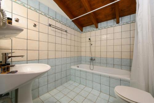 A bathroom at Corfu SunGate Hotel