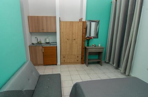 Posezení v ubytování Ampelaki Studios