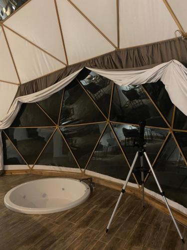 Koupelna v ubytování COSMOS GLAMPING ARTEAGA