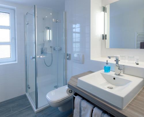 Koupelna v ubytování Hotel Graf Bentinck