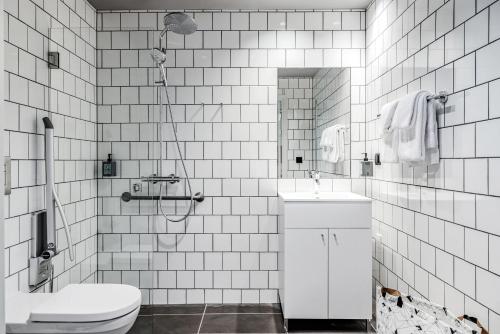 Koupelna v ubytování Comfort Hotel Solna Arenastaden