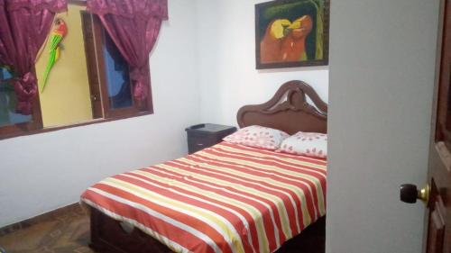 Cama o camas de una habitación en Hostal Selvatrip
