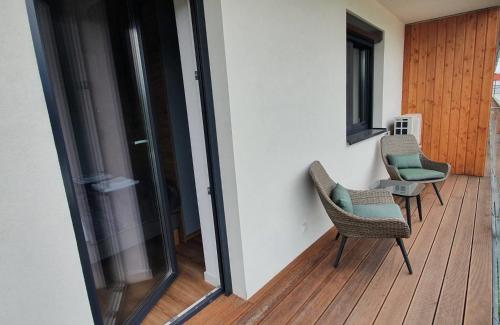 Χώρος καθιστικού στο Apartamenty Parkowe D9 z garażem