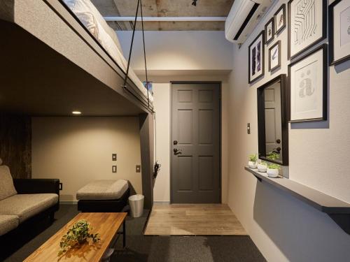 Ruang duduk di Hostel Cuore Kurashiki