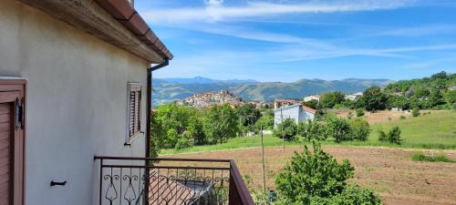 a view from the balcony of a house at Terrazza sul cielo in Bella