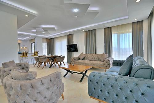 Χώρος καθιστικού στο Villa Asya