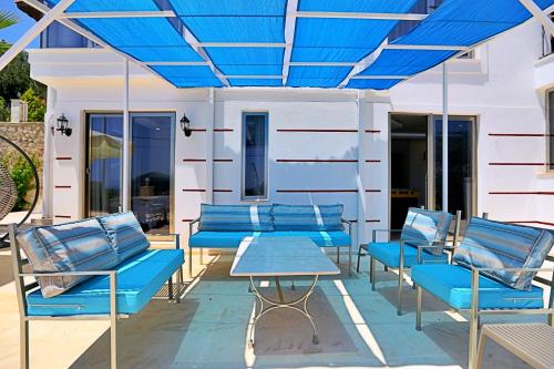 Χώρος καθιστικού στο Villa Asya