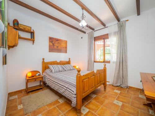 Un pat sau paturi într-o cameră la Cubo's Casa Rural Sol