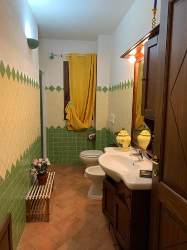 Et badeværelse på Appartamento Martina2