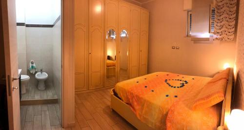 Tempat tidur dalam kamar di Domus Luciae