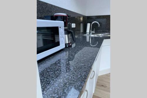 Kuchyň nebo kuchyňský kout v ubytování Ferienwohnung Stang