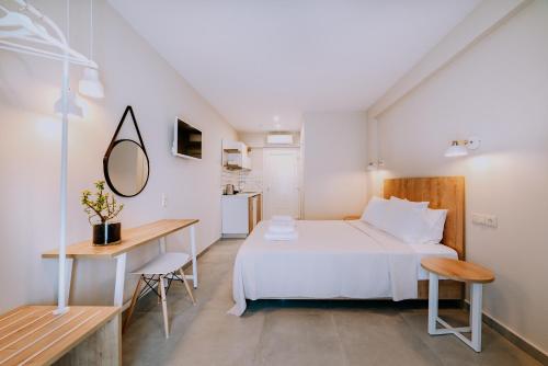 Postel nebo postele na pokoji v ubytování Alion apartments