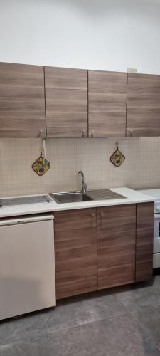 Dapur atau dapur kecil di B&B Villa Refe