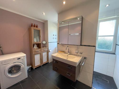 Koupelna v ubytování Ferienwohnung Lennefer