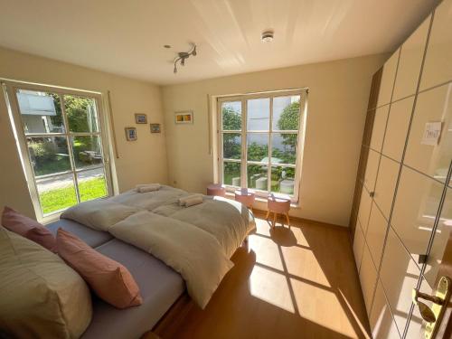 Postel nebo postele na pokoji v ubytování Ferienwohnung Lennefer