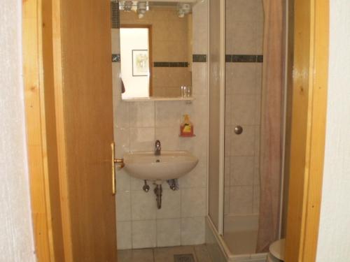 Koupelna v ubytování Holiday apartment in Funtana with air conditioning, WiFi, washing machine 4990-1