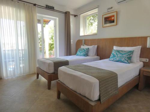 Mekvin Hotels Deniz Feneri Lighthouseにあるベッド