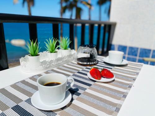 Kaffe- og tefaciliteter på Beach Apartment 3