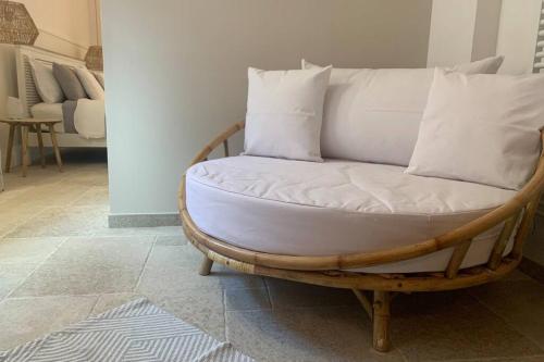 Posezení v ubytování Mediterranean Spa Suite