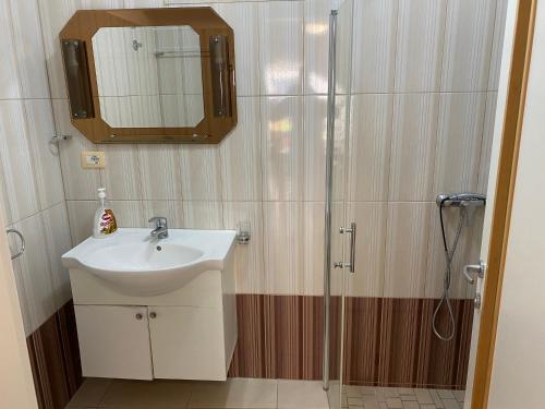 Vonios kambarys apgyvendinimo įstaigoje Apartamente Duplex Berti