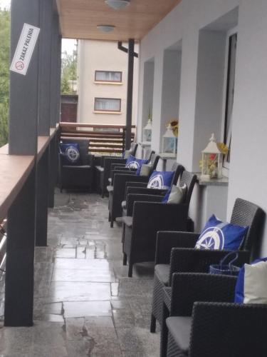 Χώρος καθιστικού στο Róża Wiatrów Dom Wypoczynkowy