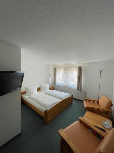 Krevet ili kreveti u jedinici u objektu Hotel Garni „zum Bären“