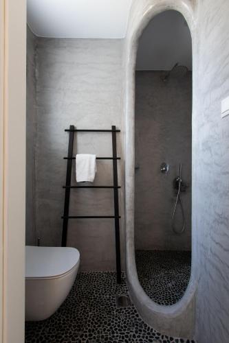 Koupelna v ubytování Galini Hotel