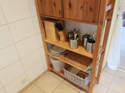 Haus Salinenblickにあるキッチンまたは簡易キッチン