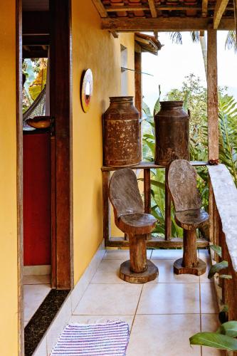 Zahrada ubytování Chales Sol Paraty