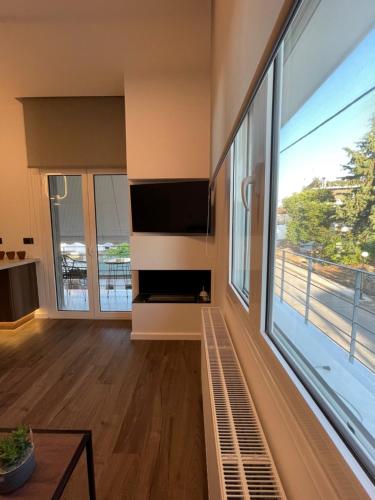 Μια τηλεόραση ή/και κέντρο ψυχαγωγίας στο Lf Suites - Irene