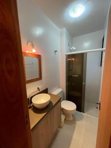 Ванная комната в Apartamento Florianópolis ponta das canas