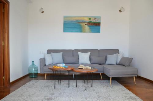 Χώρος καθιστικού στο Rhyolite Apartment