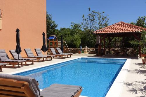 Apartment in Zaton Zadar with sea view, balcony, air conditioning, W-LAN 3796-4