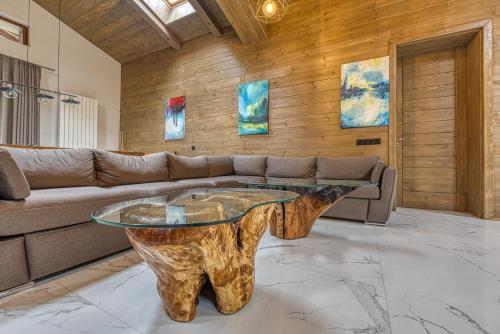 Posezení v ubytování Pirin Style Villa & Spa
