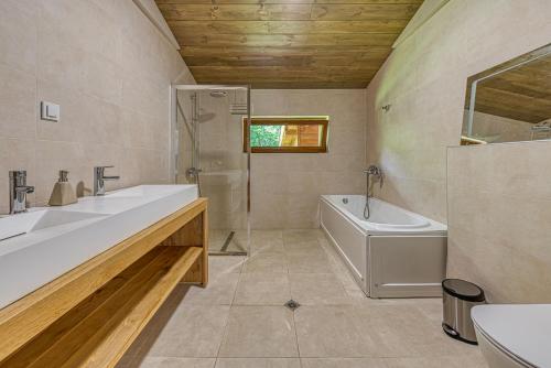 Kupatilo u objektu Pirin Style Villa & Spa