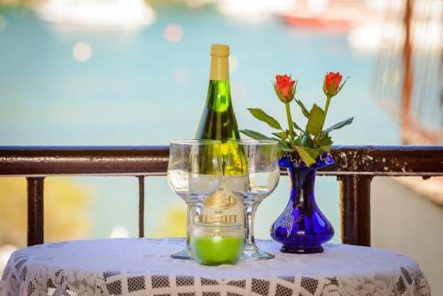 Room in Cavtat with sea view, balcony, air conditioning, W-LAN 3686-1