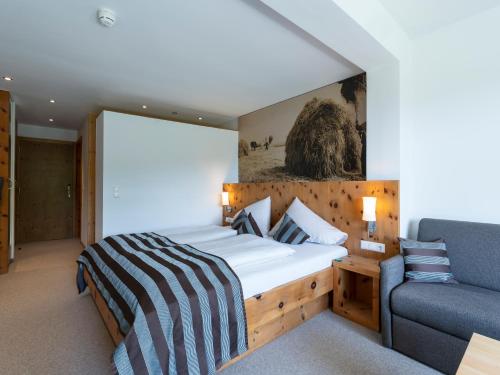 Postel nebo postele na pokoji v ubytování Hotel Streklhof