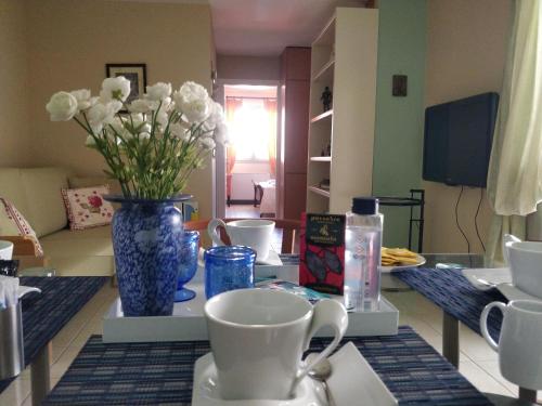 A television and/or entertainment centre at Sior Dionysios Apartments