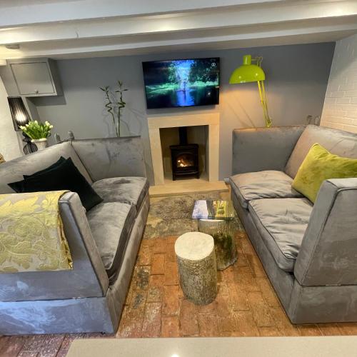 Χώρος καθιστικού στο Box Barn - Stylish Accommodation in Rutland