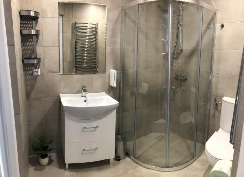 Bilik mandi di Noclegi Bachowice - Zator Energylandia Wadowice