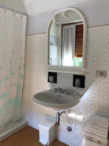 Koupelna v ubytování Hotel Zanetti