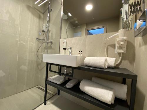 Ein Badezimmer in der Unterkunft AMEDIA Hotel Milano