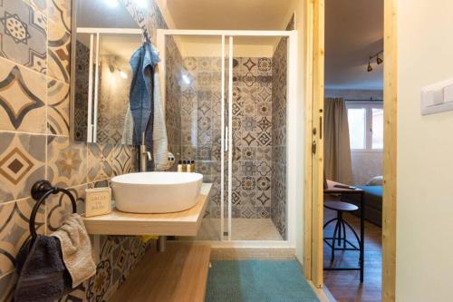 Koupelna v ubytování MenzaTesta - Casa indipendente con terrazzo