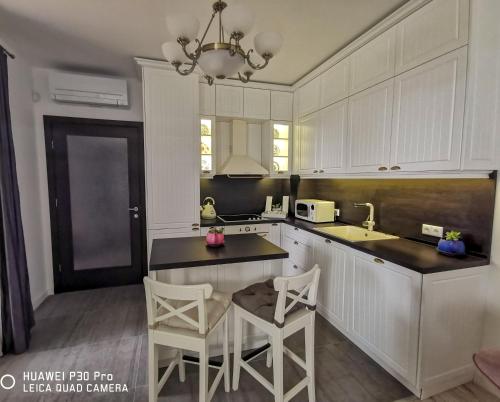 Η κουζίνα ή μικρή κουζίνα στο Luxury Apartments Alix