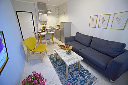 Posezení v ubytování SunRise Suites