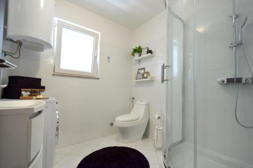 Koupelna v ubytování Apartment Gem